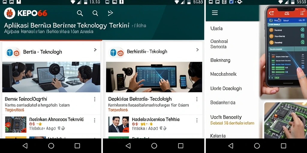 Antarmuka aplikasi KEPO66 yang informatif dan menarik.