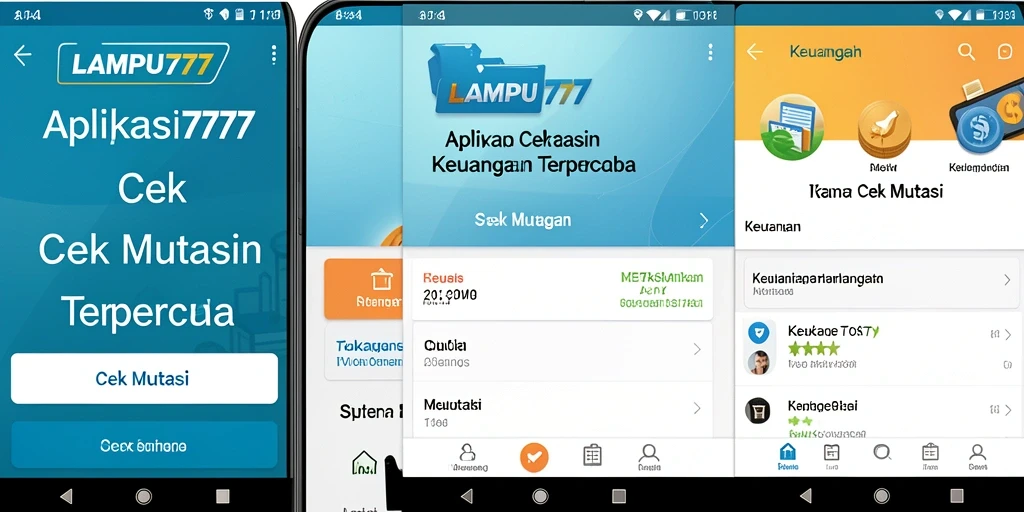 Screenshot antarmuka LAMPU777 dengan fitur Cek Mutasi yang jelas.