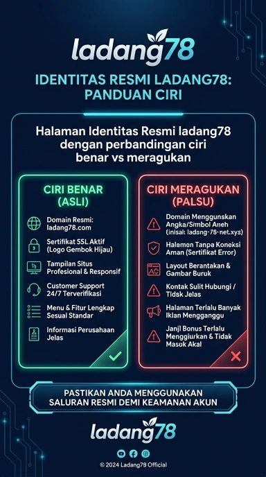 Tampilan kanal resmi ladang78